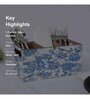 Blue Mdf Bird Mdf Wood Square 1 Pcs Cutlery Holder