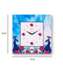 Blue MDF Framed Wall Clock