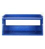 Engineered Wood Wall Mounted Set Top Box Holder in Blue Colour