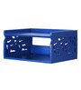 Engineered Wood Wall Mounted Set Top Box Holder in Blue Colour