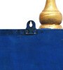 Blue Wood Wall Mounted Mandir Without Door
