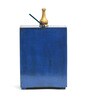 Blue Wood Wall Mounted Mandir Without Door