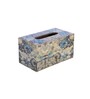 Blue MDF Wood Tissue Holder