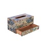Blue MDF Wood Tissue Holder