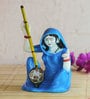 Blue Meerabai playing Musical Instrument Showpiece
