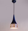 Noric Blue Metal Hanging Light
