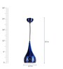 Noric Blue Metal Hanging Light