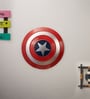 Blue Metal Captain America Shield