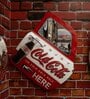 Blue Metal Coca Cola Wall Decor