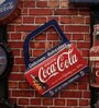 Blue Metal Coca Cola Wall Decor