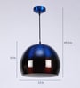 Blue Metal Single Hanging Lights