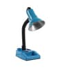 Blue Metal Shade Study Lamp With Blue Base