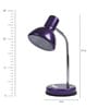 Plazo Blue Study Lamp With Metal Base