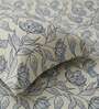 Blue Metro 186 TC Cotton Double Bedsheet With 2 Pillow Covers