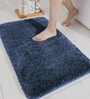 Blue Microfiber 16x24 Inches Soft Bath Mat