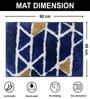Blue Microfiber 16x24 Inches Super Soft Bath Mat