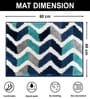 Blue Microfiber 16x24 Inches Super Soft Bath Mat