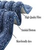 Blue Microfiber 16x24 Inches Ultra Soft Bath Mat