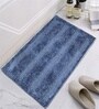 Blue Microfiber 16x24 Inches Ultra Soft Bath Mat