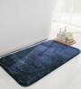 Blue Microfiber 18x30 Inches Soft Bath Mat