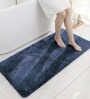 Blue Microfiber 23x35 Inches Soft Bath Mat