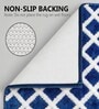 Blue Microfiber Premium Dense 1400 GSM 24x16 Inches Anti-Skid Door Mat