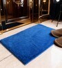 Blue Microfiber 24x16 Inches Anti-Skid Door Mat