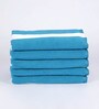 Blue Microfibre 250 GSM Set of 5 Bath Towels