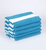 Blue Microfibre 250 GSM Set of 5 Bath Towels