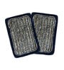 Blue Microfiber AntiSkid 16 X 24 Inches Bath Mat
