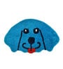Blue Microfiber AntiSkid 18 X 28 Inches Dog Shaped Bath Mat