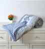 Blue Microfiber Floral 180 GSM Double Size Reversible Comforter