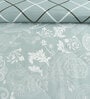 Seagreen & White Paisley Reversible 180 GSM Double Bed AC All Season Comforter
