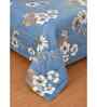 Blue Microfiber Floral 180 GSM Double Size Reversible Comforter