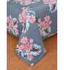 Blue Microfiber Floral 180 GSM Double Size Reversible Comforter