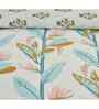 Blue Microfiber Floral 180 GSM Double Size Reversible Comforter