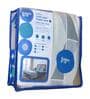 Blue Microfiber Geometric 80 GSM Double Bed Dohar