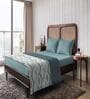 Blue Microfiber Geometric 80 GSM Double Bed Dohar