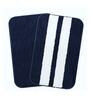 Blue Geometric Microfibre 16x24 Inches AntiSkid Bath Mat (Set of 2)