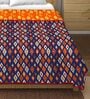 Blue Microfiber Reversible 180 Double Bed Comforter