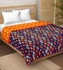 Blue Microfiber Reversible 180 Double Bed Comforter