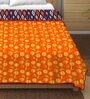 Blue Microfiber Reversible 180 Double Bed Comforter