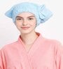 Blue Microfiber Solid 380 GSM Hair Cap Towel (1 Pc)