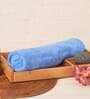 Blue Microfiber Solid 400 GSM 2 Pcs Bath Towels