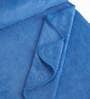 Blue Microfiber Solid 400 GSM 2 Pcs Bath Towels