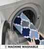 Blue Microfibre 24X16 Inches Anti-Skid Bath Mat