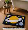 Blue Space Microfibre 24X16 Inches Anti-Skid Bath Mat