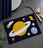 Blue Space Microfibre 24X16 Inches Anti-Skid Bath Mat