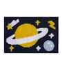 Blue Space Microfibre 24X16 Inches Anti-Skid Bath Mat