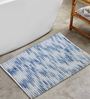 Blue Abstract Microfibre 32x20 Inches Super Soft Bath Mat